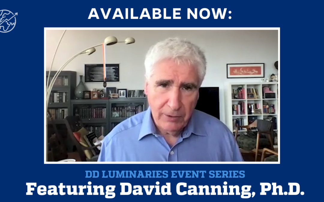 Disponible dès maintenant : Séminaire en ligne sur le DD avec le Dr. David Canning