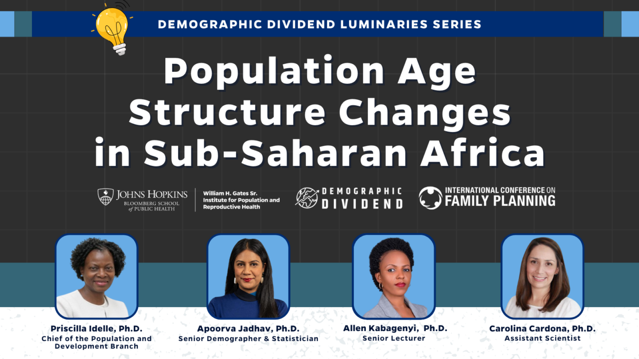VER AHORA: Webinar del Dividendo Demográfico sobre los cambios en la estructura por edades de la población en el África subsahariana