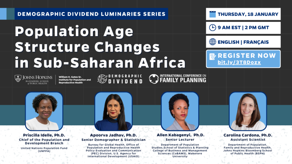 REGISTER NOW: Demographic Dividend Webinar On Population Age Structure ...